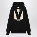 Black sweatshirt with Chez Valentino print