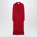 Valentino Red dress with ruffled bow