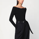 Top negro de mezcla de viscosa Stella McCartney