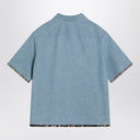 Valentino Denim shirt with floral trims