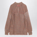 Valentino Openwork sweater in linen blend