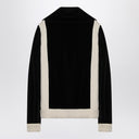 Black chenille sweatshirt with Chez Valentino patch