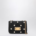 Valentino Garavani Schwarze Quiltie 67 Tasche mit elfenbeinfarbenen Polka Dots