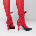 Valentino Garavani décolleté negro y rojo Foliefoliage