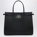 Valentino Garavani Black leather medium Antibes tote bag