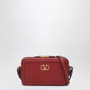 Valentino Garavani Bolsa transversal pequena de couro vermelho Alltime
