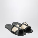 Valentino Garavani Viva Superstar schwarze Canvas-Sandale zum Hineinschlüpfen