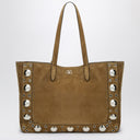 Valentino Garavani Large Nellcôte tote bag in havana suede