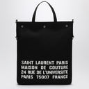 Saint Laurent North/South tote bag in black canvas