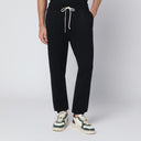 Calças de moletom pretas de algodão misto Polo Ralph Lauren