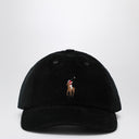 Berretto da baseball in velluto a coste nero Polo Ralph Lauren