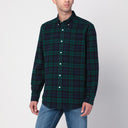 Camisa Polo Ralph Lauren padrão xadrez azul marinho/verde Custom-Fit
