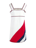 White polyester and Cotton short dress Gucci