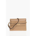 Beige Calfskin Shoulder Bag