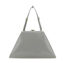 Gray Leather Handbag Prada