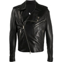 Black Leather Jacket Balmain