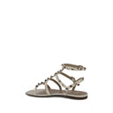 Weiße Kälberleder Bos Taurus Sandalen