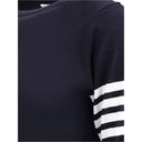 Schwarzes Fleece-Woll-T-Shirt