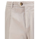 Graue Baumwoll-Freizeithose