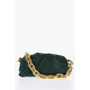 Leather THE CHAIN POUCH Bag with Magnetic Closure