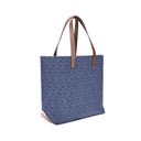 Borsa a spalla in cotone azzurro chiaro