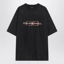 Balenciaga Faded black BB Icon Stencil Medium Fit T-shirt
