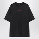 Faded black Balenciaga Back Medium Fit T-shirt