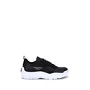 Black Calf Leather Bos Taurus Chunky Sneakers
