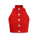 Bouclé wool crop Top