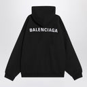 Moletom Preto Médio Ajuste Costas Novo Balenciaga
