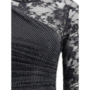 Vestito Casual Nero in Poliestere