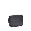Borsa a spalla nera in poliestere