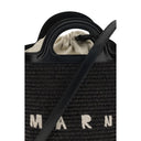 Black Cotton Backet Bag