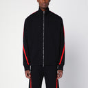 Alexander McQueen Black/red cotton zip sweatshirt