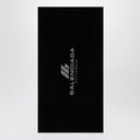 Balenciaga Black cotton Activewear gym towel