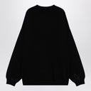 Suéter Balenciaga preto em mistura de algodão com estampa