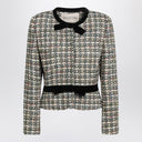 Valentino Multicolored patterned wool-blend jacket