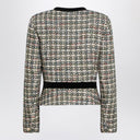 Valentino Multicolored patterned wool-blend jacket