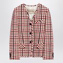 Куртка Valentino с узором в клетку из девственной шерсти и хлопка