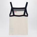 Top with Chez Valentino embroidery in wool