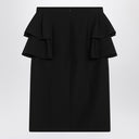 Valentino Black skirt with ruffles on the sides