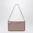 Stella McCartney Falabella Pink Clutch Shoulder Bag with Rhinestones