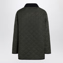 Giacca trapuntata verde oliva Valentino con patch VLogo