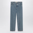 Valentino mittelblaue Jeans mit Cabochons