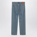 Valentino mittelblaue Jeans mit Cabochons
