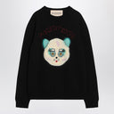Valentino Black sweater with Le Chat de la Maison patch