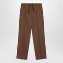 Valentino Brown gabardine trousers