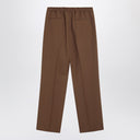Valentino Brown gabardine trousers