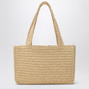 Bolsa Valentino Garavani Viva Superstar Crochet média natural/preta