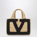 Сумка Valentino Garavani Viva Superstar Crochet малая натуральная/черная